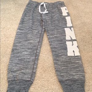 PINK Gray sweatpants
